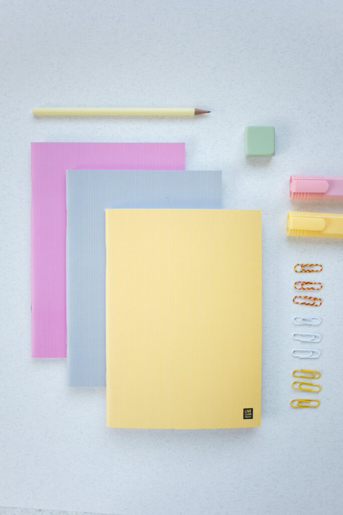 Color coding notebooks